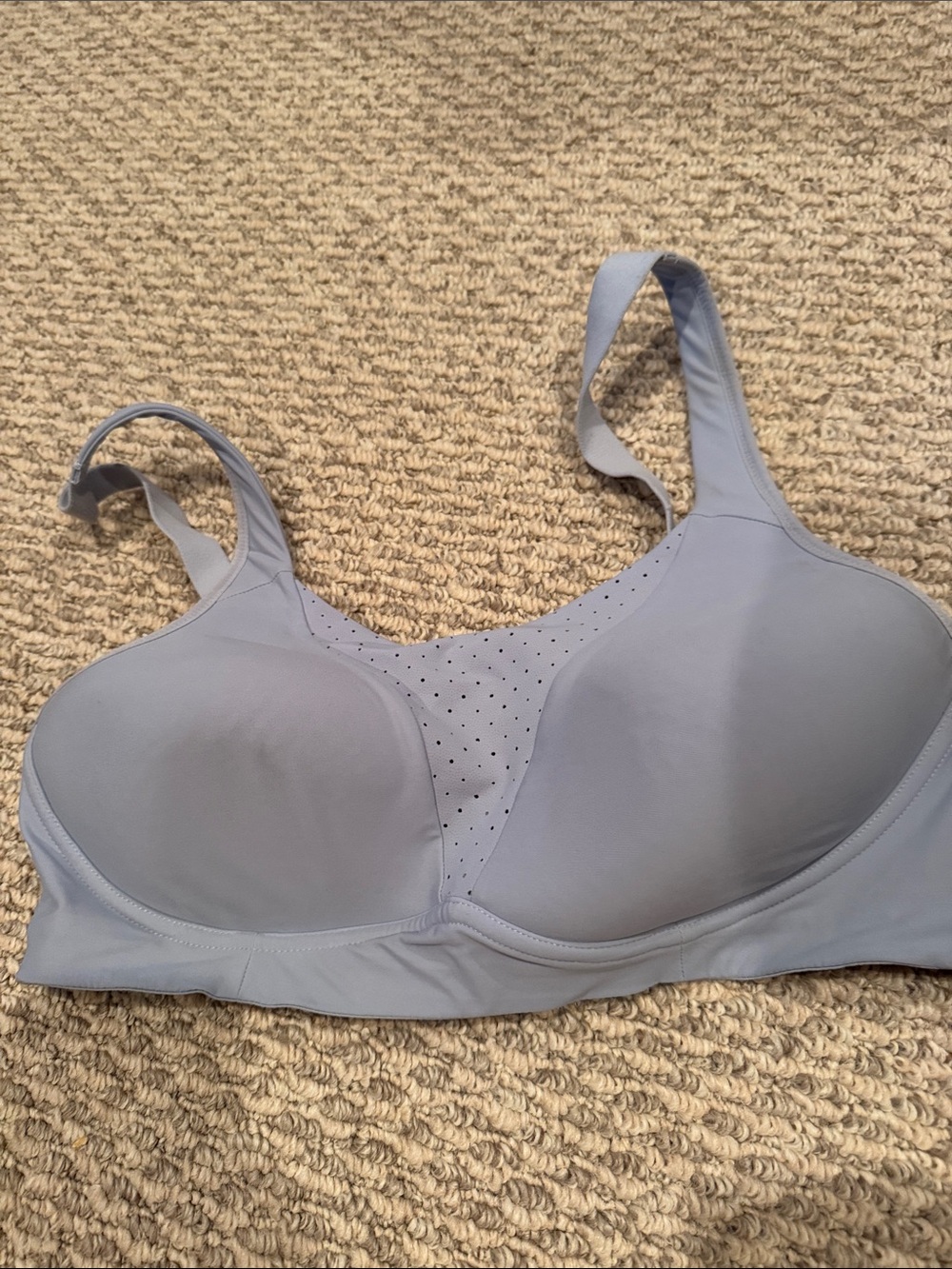 lululemon athletica Perforated Light Blue Wireless Bra